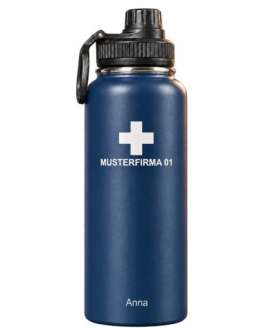Die Sportliche, 946 ml – Edelstahl-Trinkflasche für eure Personalisierung